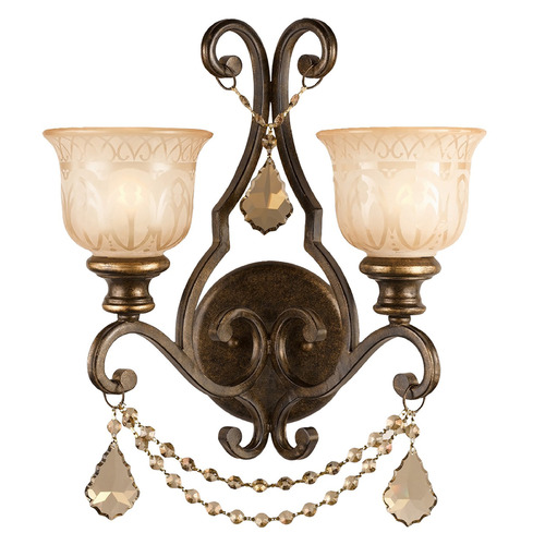 Crystorama Lighting Crystorama Lighting Norwalk Bronze Umber Sconce 7502-BU-GT-S