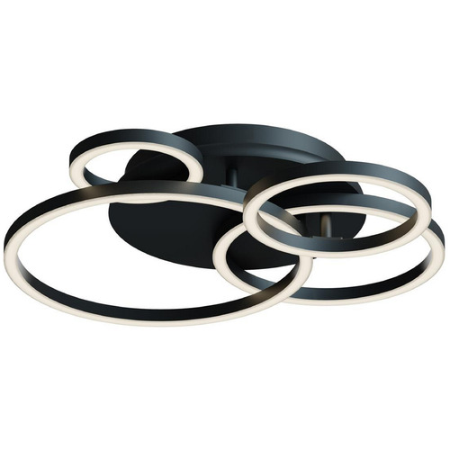 Afx Lighting Orbit Black LED Semi-Flushmount Light