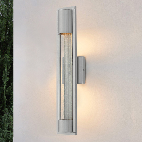 Hinkley Seeded Glass Outdoor Wall Light Titanium Hinkley 1224TT