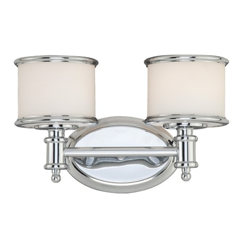 Carlisle Chrome Bathroom Light by Vaxcel Lighting