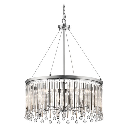 Kichler Lighting Piper 24-Inch Chrome Crystal Pendant by Kichler Lighting 43723CH