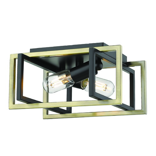 Tribeca Black Flush Mount by Golden Lighting