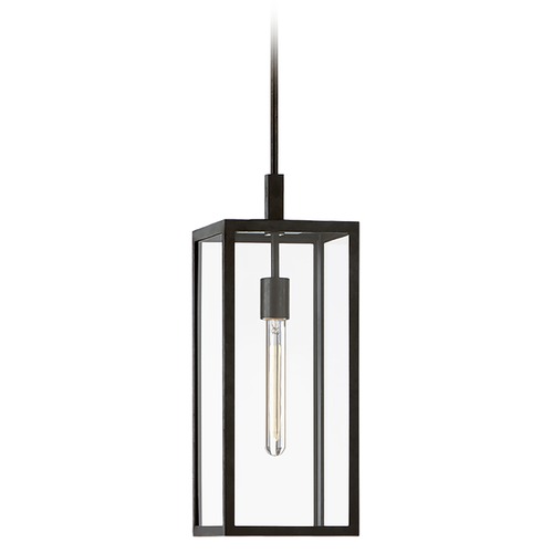Visual Comfort Signature Collection Chapman & Myers Fresno Hanging Lantern in Aged Iron by Visual Comfort Signature CHO5932AICG