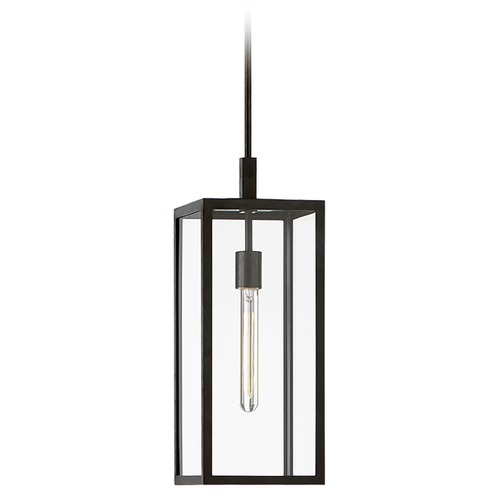 Chapman & Myers Fresno Hanging Lantern in Aged Iron by Visual Comfort Signature