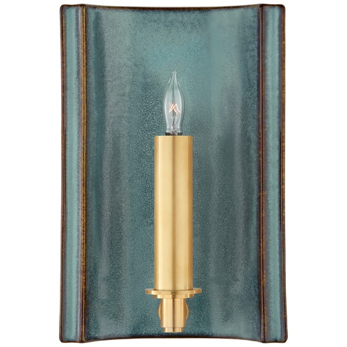 Visual Comfort Signature Collection Christopher Spitzmiller Leeds Sconce in Oslo Blue by Visual Comfort Signature CS2609OSB
