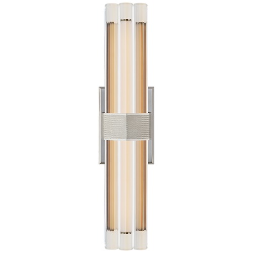 Visual Comfort Signature Collection Lauren Rottet Fascio Sconce in Nickel by Visual Comfort Signature LR2909PNCG