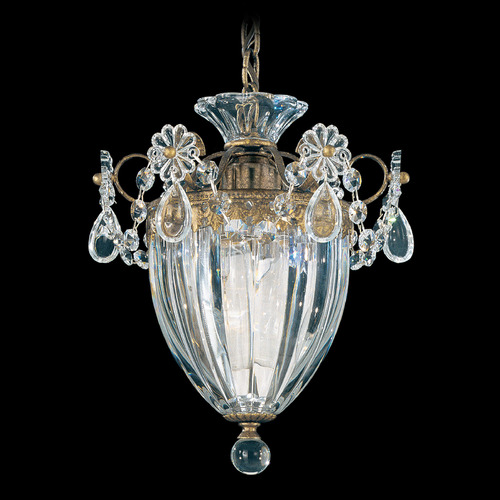 Schonbek Worldwide Lighting Bagatelle Etruscan Gold Mini-Pendant Light with Bowl / Dome Shade