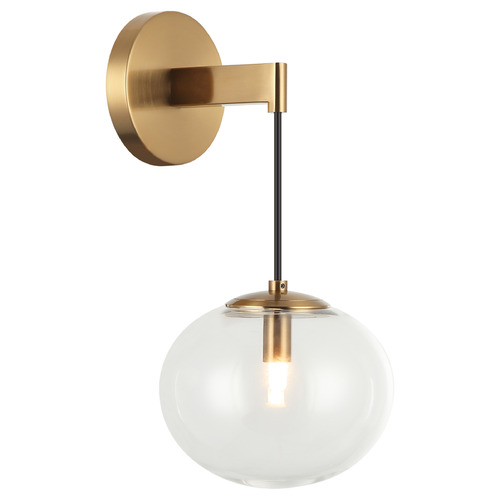 Matteo Lighting Bulbus Aged Gold Brass LED Sconce