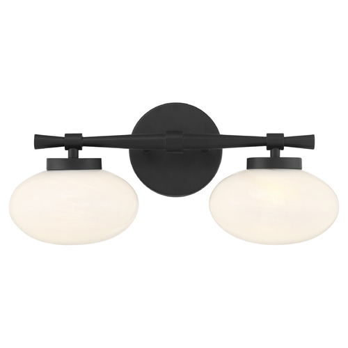 Savoy House Lighting Barrow Matte Black Bathroom Light