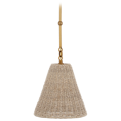 Goodman Hand-Rubbed Antique Brass Ash Mini Pendant Light