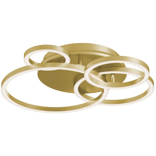 Afx Lighting Orbit Light Antique Brass LED Semi-Flushmount Light