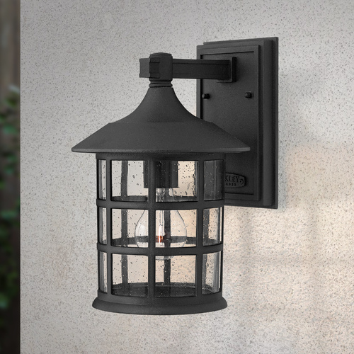 Freeport 12.25-Inch Black Outdoor Wall Light by Hinkley Lighting