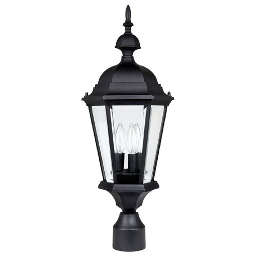 Carriage House Outdoor Post Light in Black by Capital Lighting