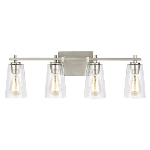 Mercer Satin Nickel Bathroom Light by Visual Comfort Studio