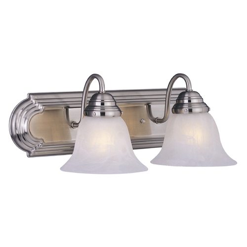 Maxim Lighting Essentials Satin Nickel Bathroom Light by Maxim Lighting 8012MRSN