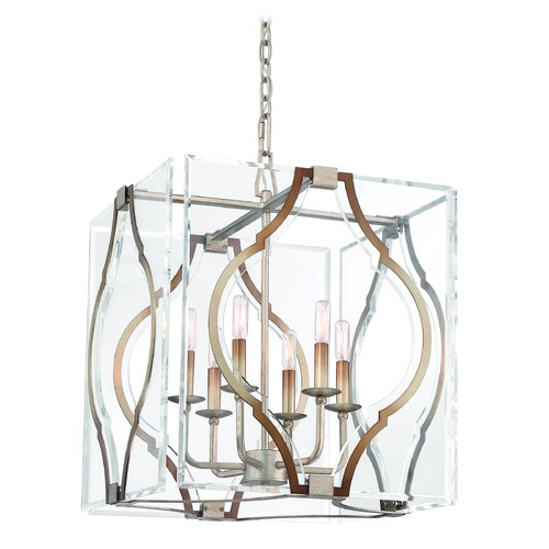 Brenton Cove 6-Light Pendant in Gold Leaf  by Metropolitan Lighting