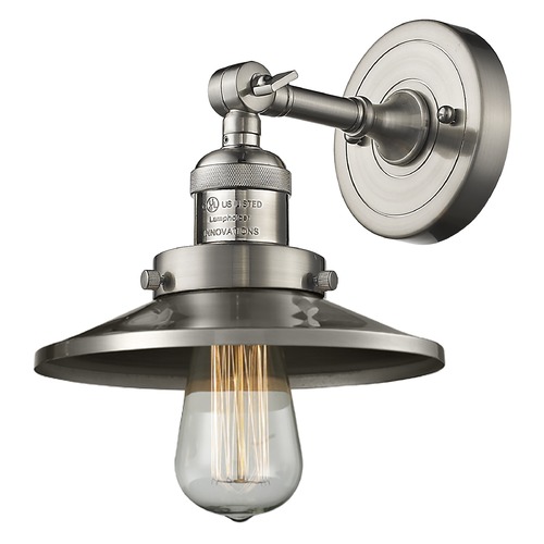 Railroad Brushed Satin Nickel Sconce by Innovations Lighting