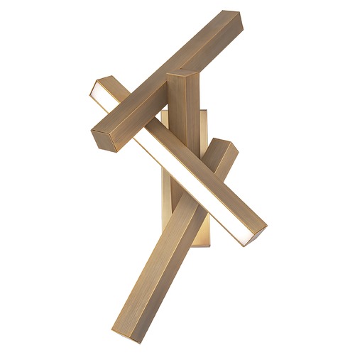 Chaos Aged Brass LED Sconce by Modern Forms