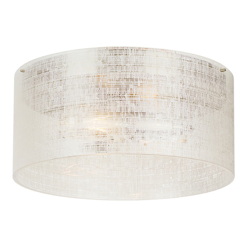 Vetra LED Flush Mount in Satin Nickel by Visual Comfort Modern