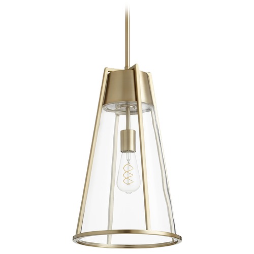 Quorum Lighting Aged Brass Pendant by Quorum Lighting 827-80