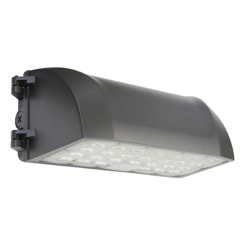 40W LED Bronze CCT Selectable Full Cutoff Wall Pack 1-10V Dimmable 120-277V by Satco Lighting