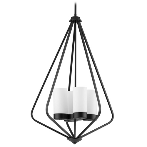 Progress Lighting Progress Lighting Elevate Matte Black Pendant Light with Cylindrical Shade P500305-031