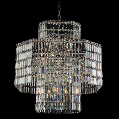 Allegri Crystal Livelli Polished Chrome Pendant Light