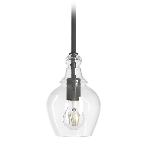 Hunter Fan Company Hunter Fan Company Maple Park Noble Bronze Mini-Pendant Light with Bowl / Dome Shade 19568