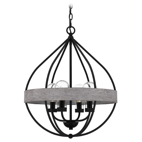 Quoizel Lighting Tansy Outdoor Hanging Light in Matte Black by Quoizel Lighting QP5339MBK