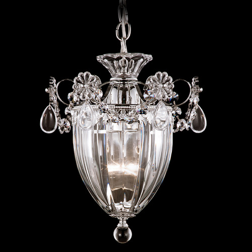 Schonbek Worldwide Lighting Bagatelle Polished Silver Mini-Pendant Light with Bowl / Dome Shade