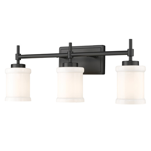 Z-Lite Cadoc Matte Black Bathroom Light