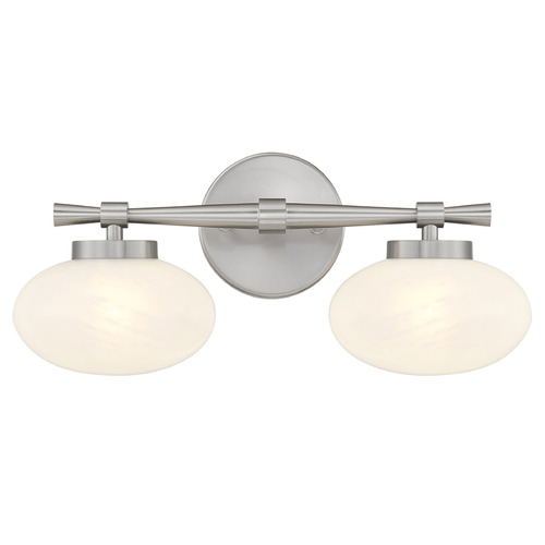 Savoy House Lighting Barrow Satin Nickel Bathroom Light