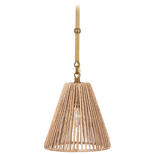 Goodman Hand-Rubbed Antique Brass Natural Mini Pendant Light