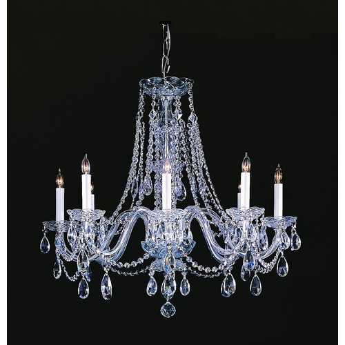 Traditional Crystal Chandelier in Polished Chrome by Crystorama Lighting