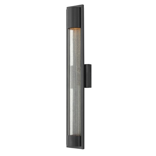 Seeded Glass Outdoor Wall Light Black by Hinkley Lighting