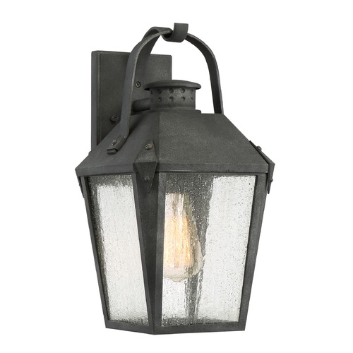 Quoizel Lighting Carriage Outdoor Wall Light in Black by Quoizel Lighting CRG8408MB
