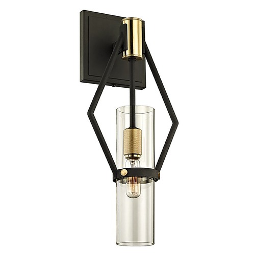 Troy Lighting Raef Textured Bronze Brushed Brass Sconce by Troy Lighting B6311