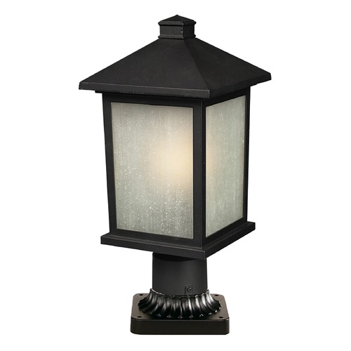 Z-Lite Holbrook Black Post Light by Z-Lite 507PHM-BK-PM