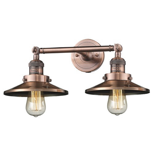 Railroad Antique Copper Bathroom Light by Innovations Lighting