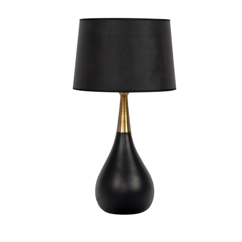 Craftmade Lighting 28-Inch High Table Lamp in Flat Black & Brass by Craftmade Lighting 86222