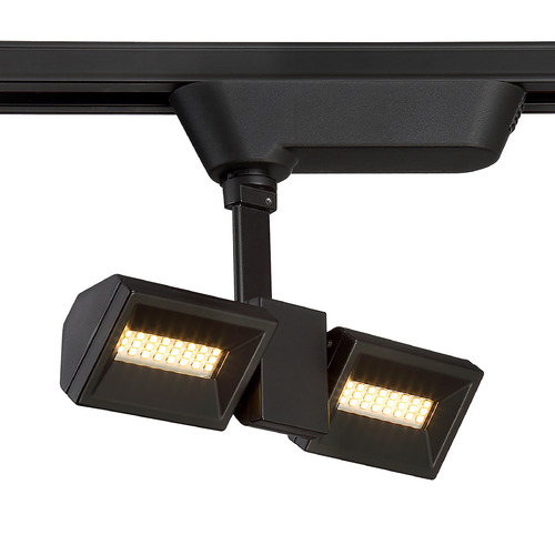 Eurofase Lighting 10W LED 2-Light Track Head in Black by Eurofase Lighting 29672-028
