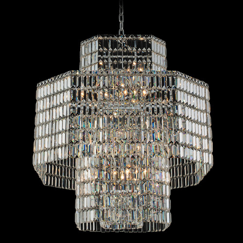Allegri Crystal Livelli Polished Chrome Pendant Light