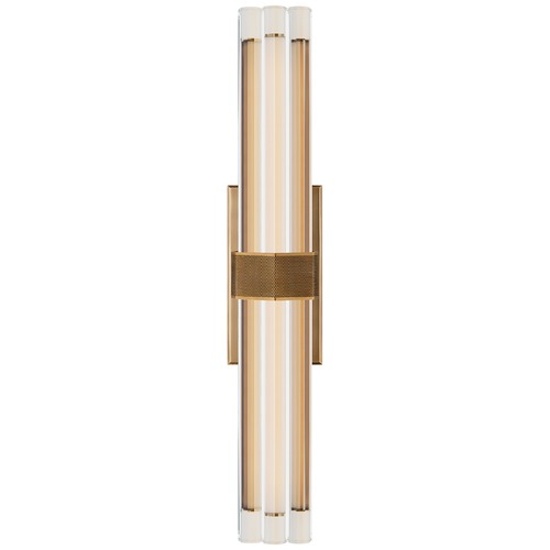 Visual Comfort Signature Collection Lauren Rottet Fascio 24-Inch Sconce in Brass by Visual Comfort Signature LR2910HABCG