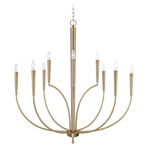 Capital Lighting Holden 10-Light Chandelier in Aged Brass by Capital Lighting 445901AD