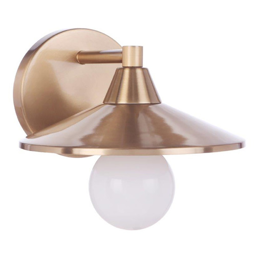 Isaac Satin Brass Sconce by Craftmade Lighting