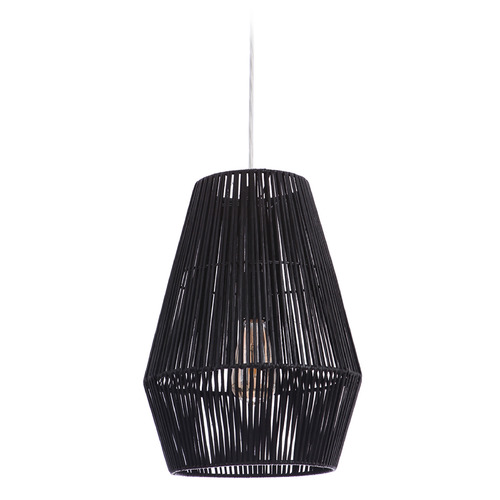 Natural Pendant Flat Black Pendant by Craftmade Lighting