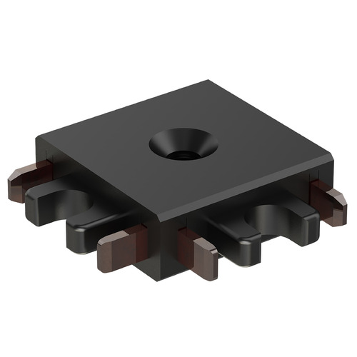 Continuum 90-Degree Corner Connector in Black by ET2 Lighting