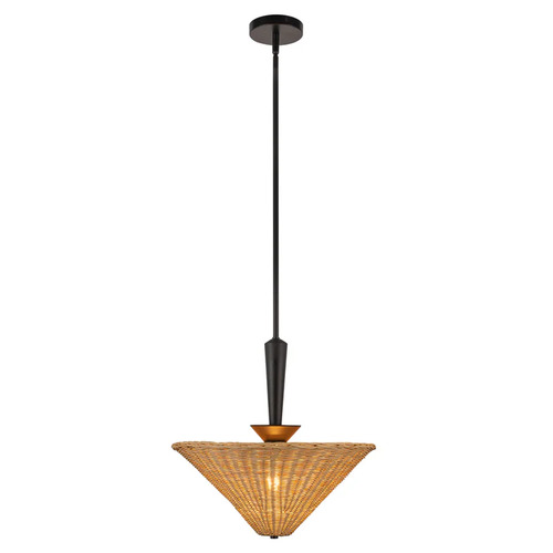 Alora Lighting Bridgette Matte Black Pendant Light with Conical Shade
