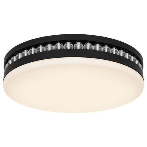 Quoizel Lighting Carey Matte Black LED Flushmount Light