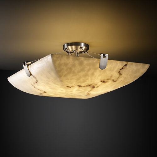 Justice Design Group Justice Design Group Lumenaria Collection Semi-Flushmount Light FAL-9611-25-NCKL